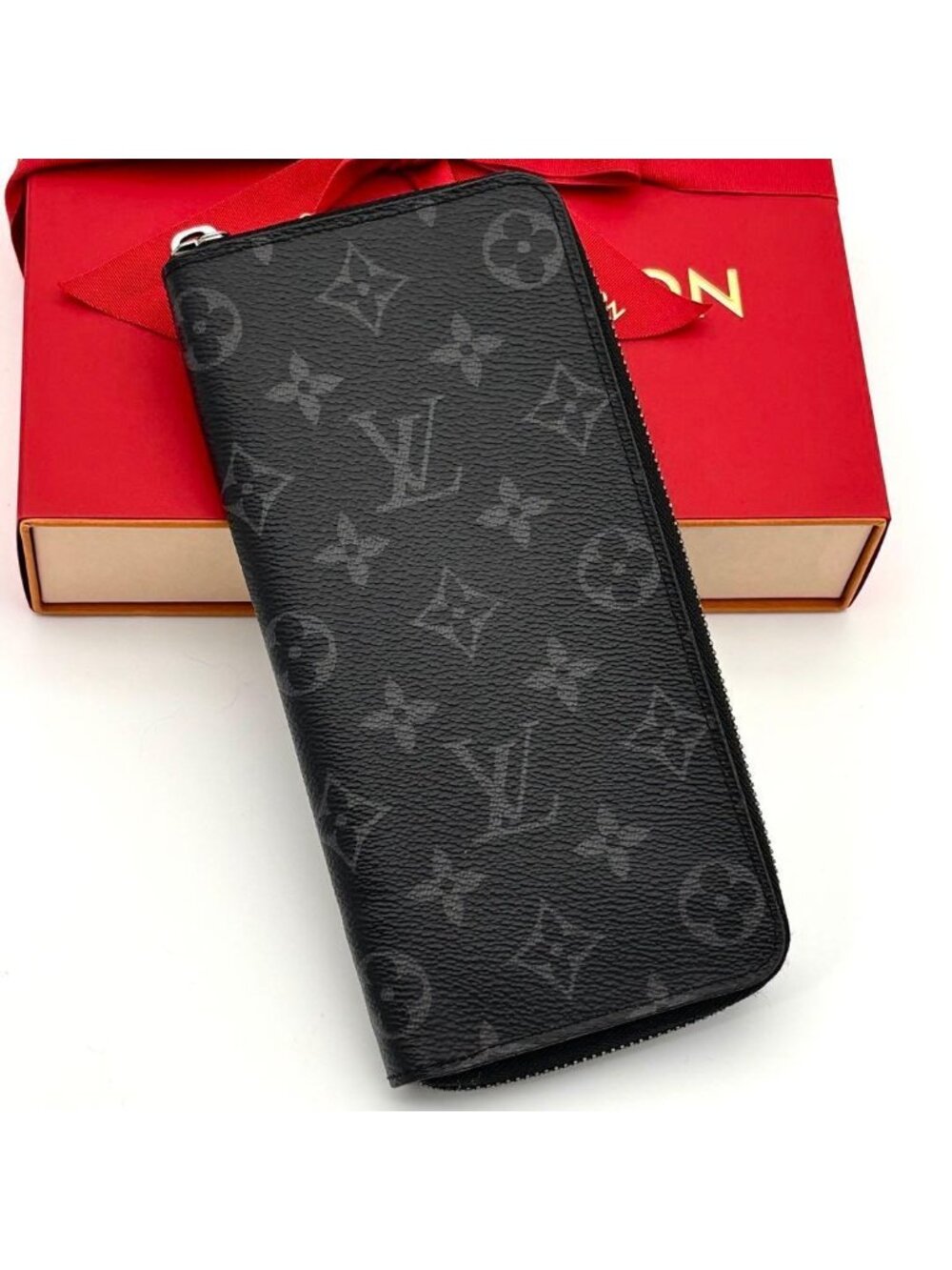 Louis Vuitton Wallet Zippy Vertical Monogram Eclipse